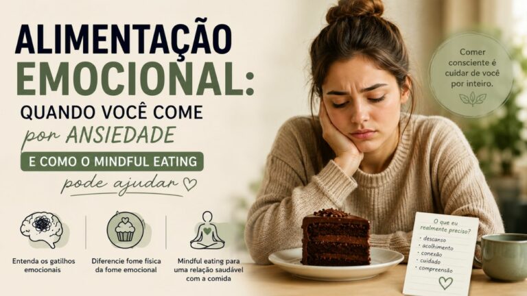 Alimentação Emocional: Quando Você Come por Ansiedade e Como o Mindful Eating Pode Ajudar