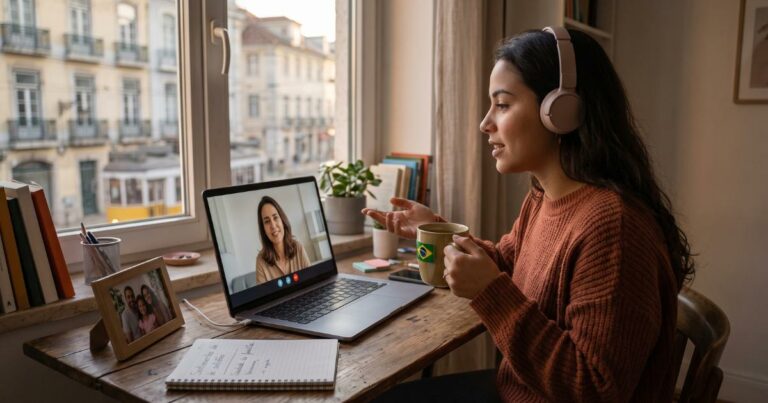 Morando fora e com saudade de terapia em português? Como funciona o atendimento online com psicólogo brasileiro.